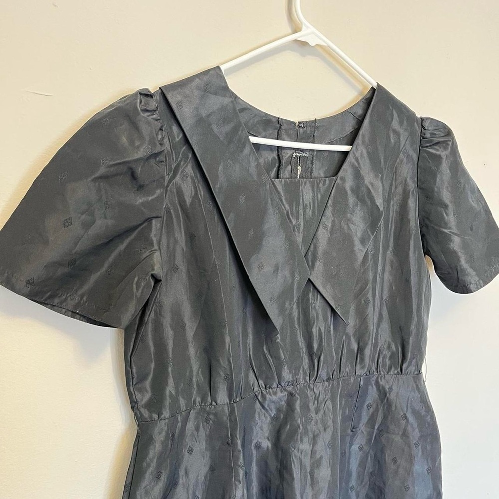 Wednesday Addams Vintage handmade dress GUC retro gothic 80s
